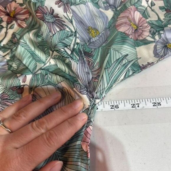 Tory Burch Robinson Floral Silk Kimono Maxi Dress Hibiscus Small muumuu - Picture 10 of 12